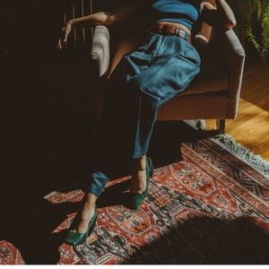 VINTAGE TROUSERS - NAVY BLUE